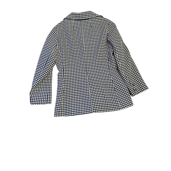 David Crystal Fashion Womens Checkered Blazer Jacket Size 14 - Picture 5 of 5